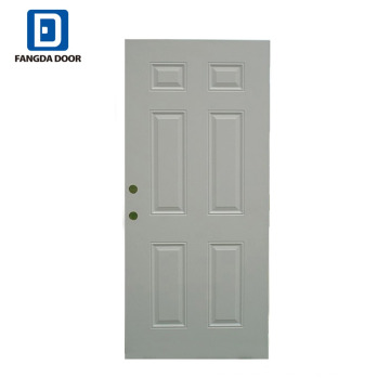 Fangda 6 panel powder coated metal door slab